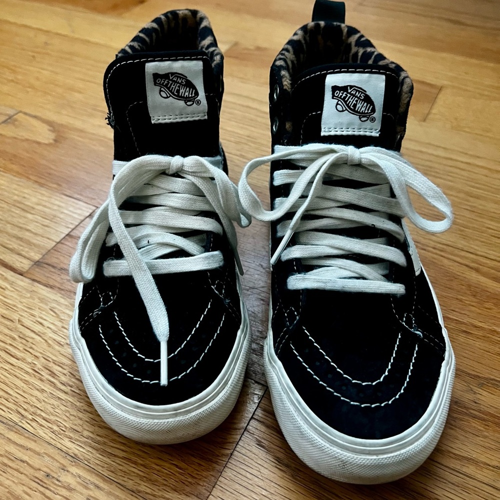 Vans Black and White Sk8-Hi Sneakers Timeless Style